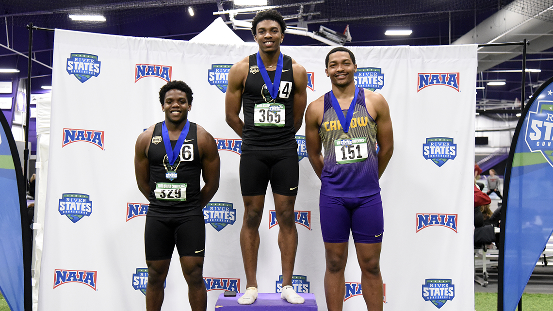Royster leads Men's Track & Field at River States Conference Indoor Championship