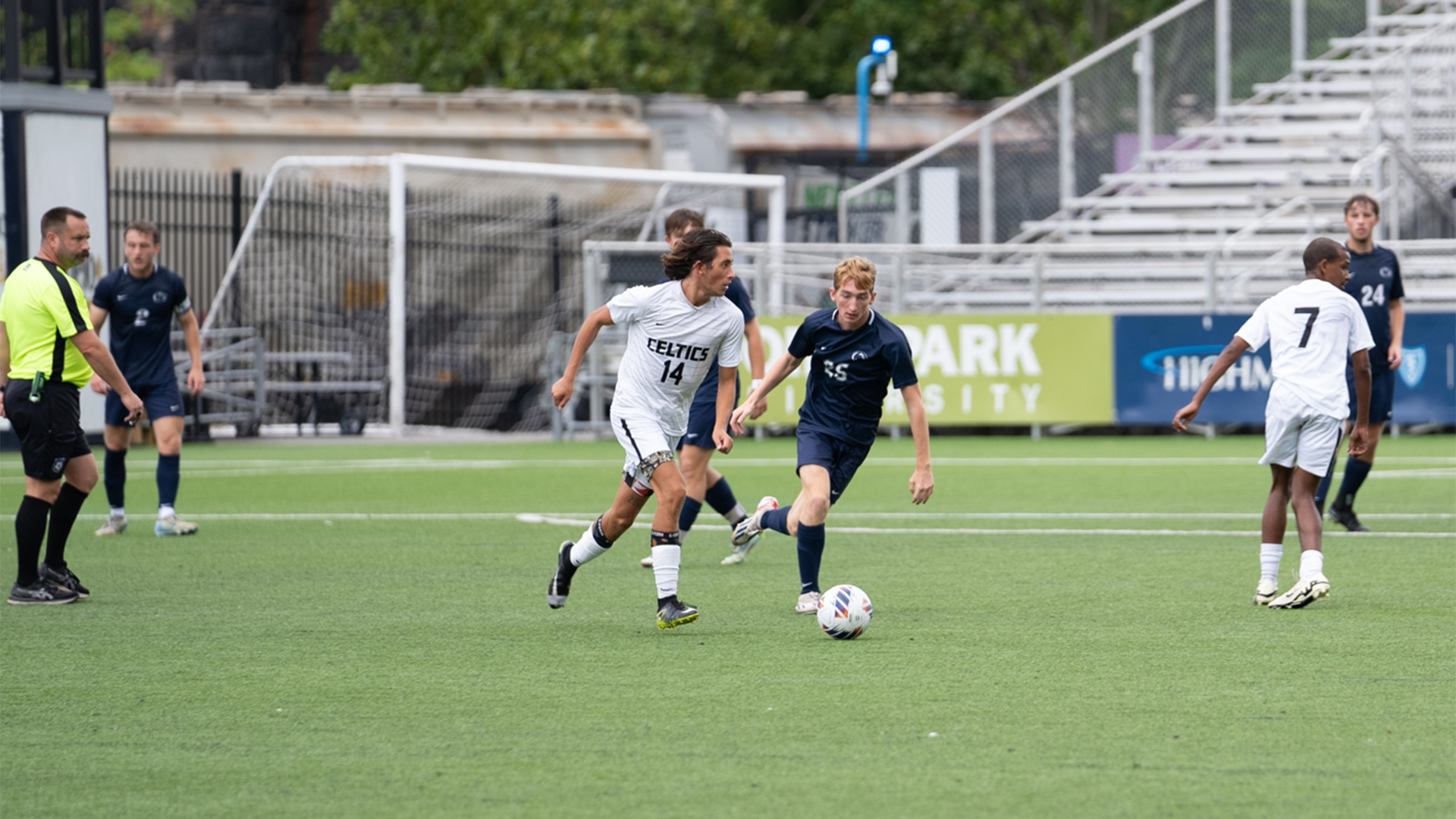 Logan Alexander recorded Carlow’s lone shot on goal. Photo by The Storyhaus Agency.