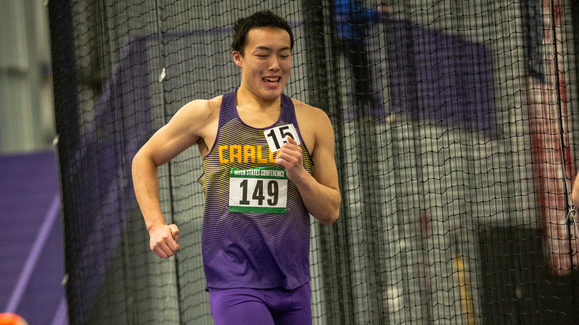 Bryan Pan tied his personal best in the 60-meter dash. Archived photo by William Conley.