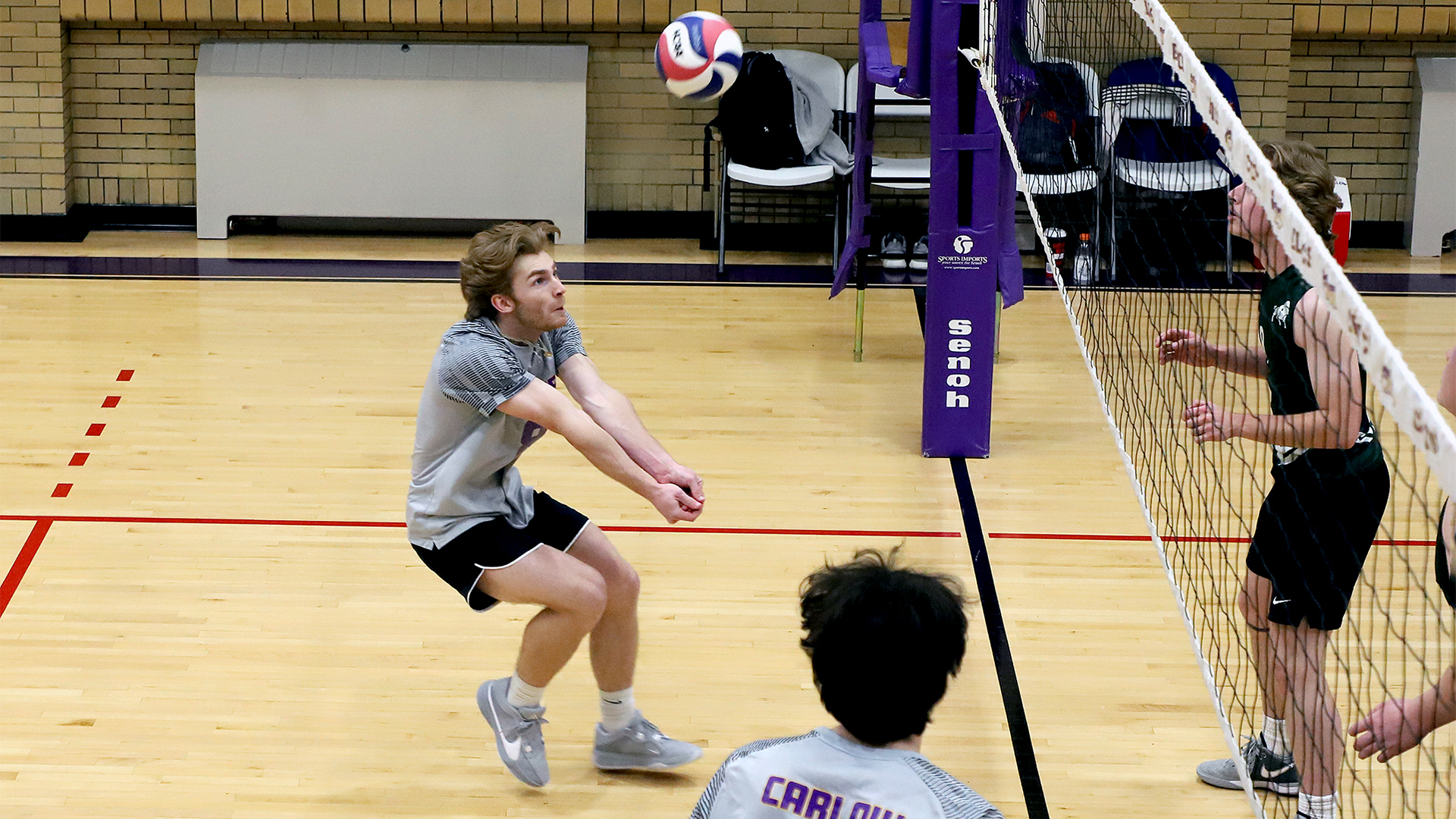 Russ Cyprowski led the Celtics with eight kills and nine digs. Photo by Robert Cifone.