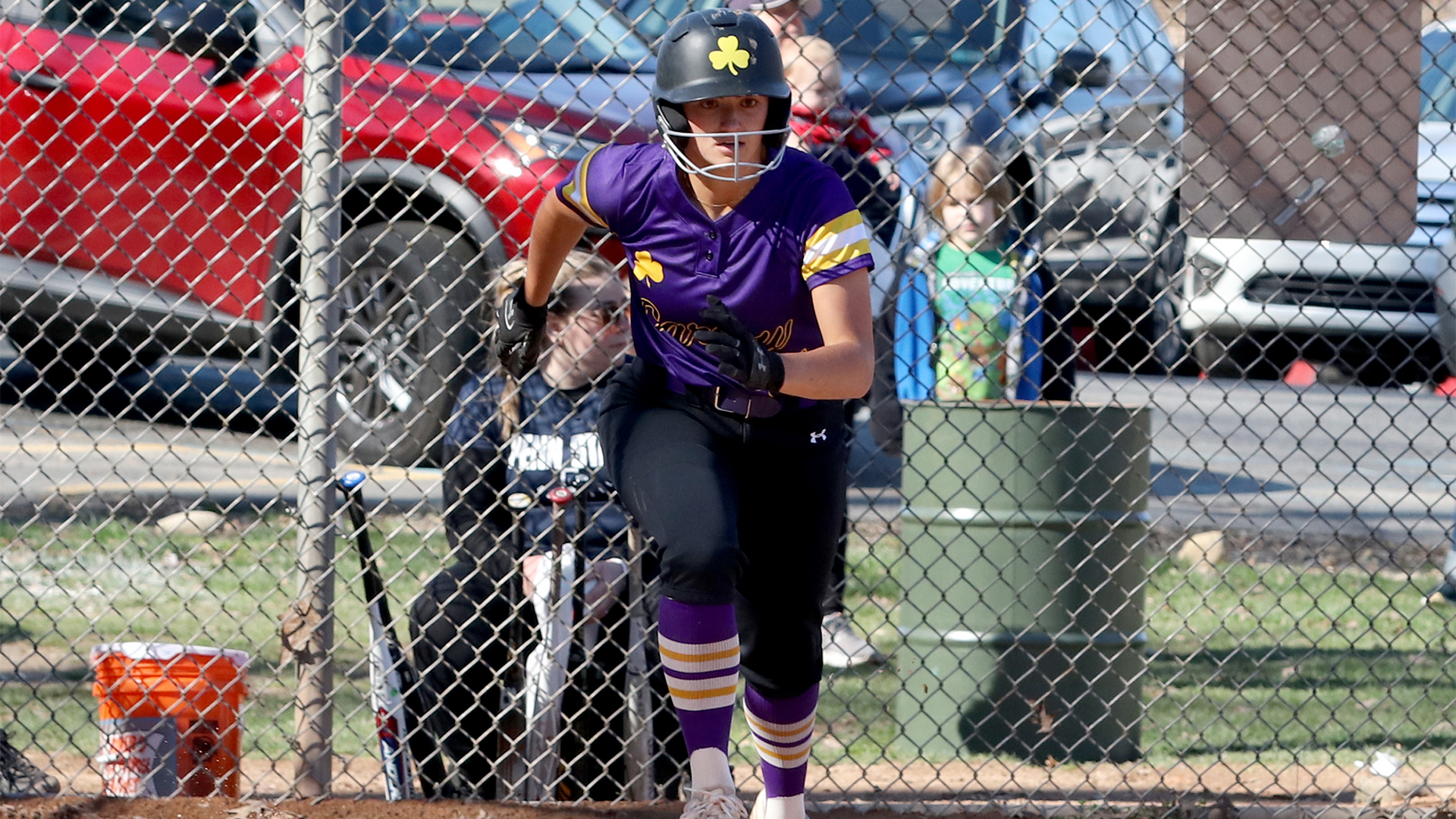 Megan Pollinger hit her first home run of the season in the 10-0 win over Schuylkill. Photo by Robert Cifone.