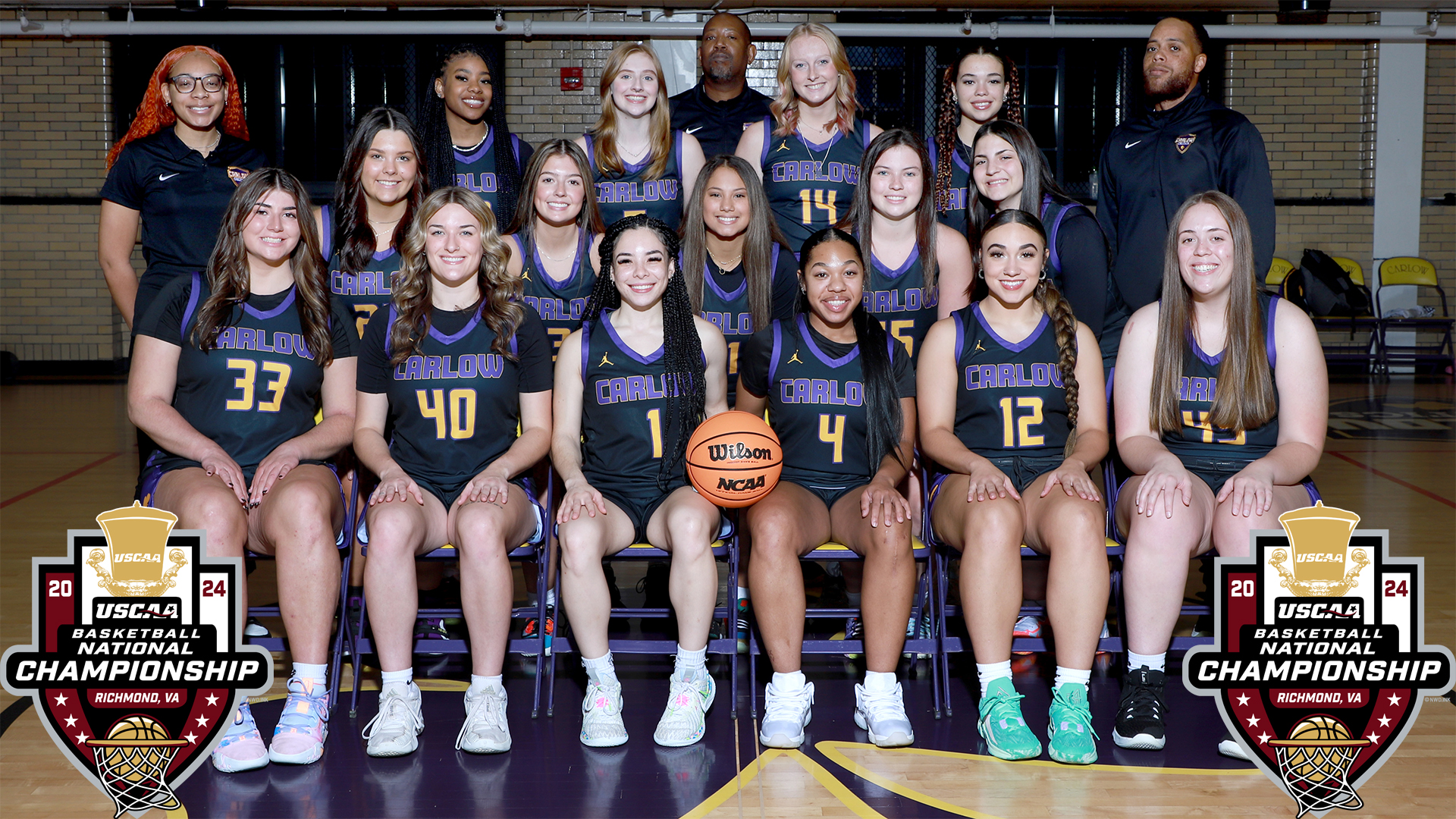 The 2023-24 women’s basketball team. Photo by Robert Cifone.