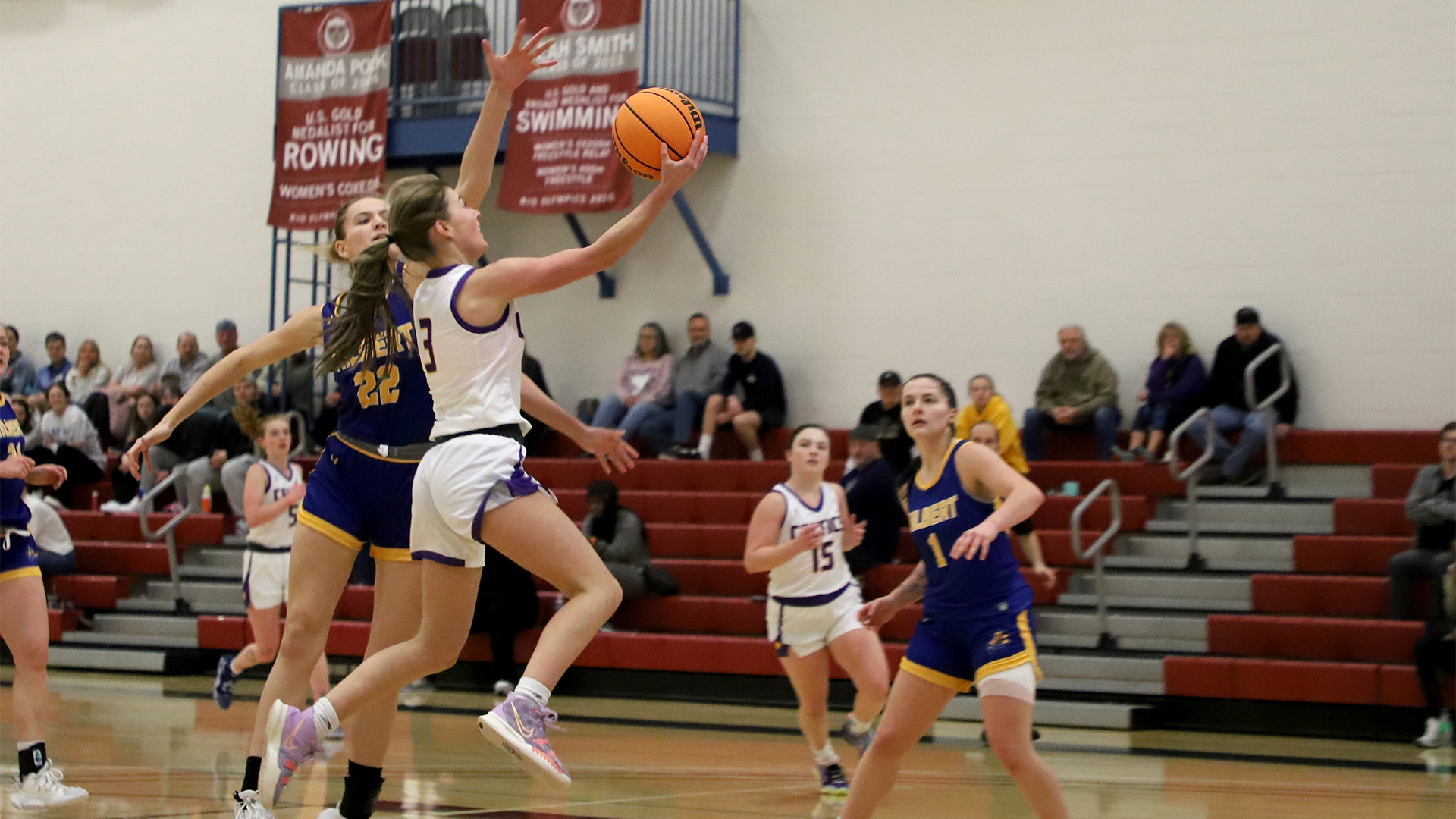 Sydney Carr led Carlow with a double-double 16 points and 10 rebounds. Archived photo by Robert Cifone.