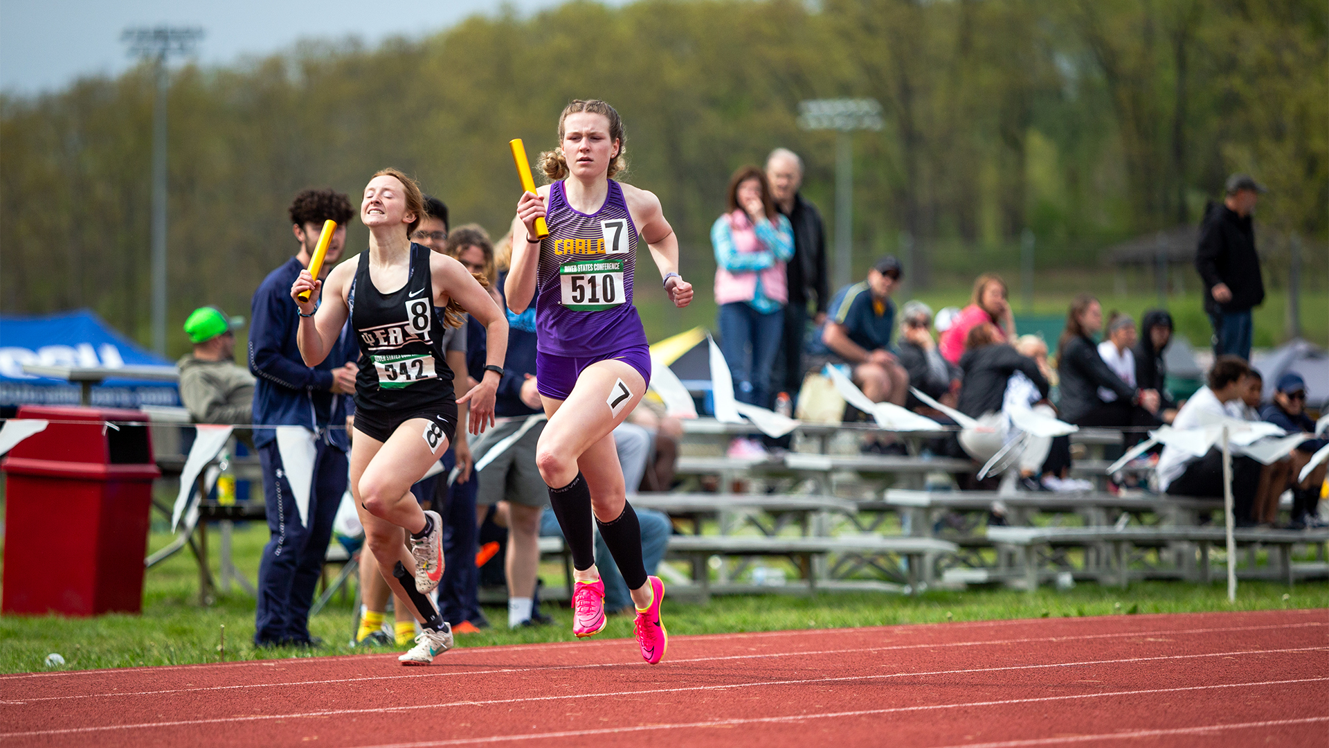 Ella Cloak helped the Celtics to a second-place finish in the 4x400 relay. Archived photo by William Conley.